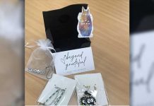 Arts and craft enthusiast strings together beads of her accomplishments